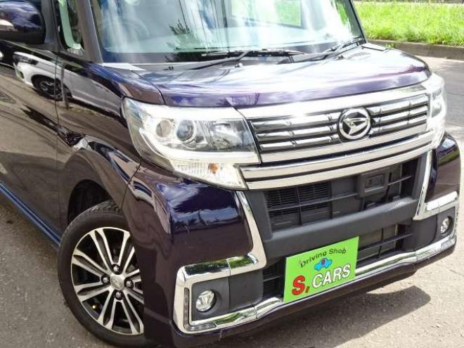 タントカスタム X トップエディション SAII 4WD　本州車　保証1年/走行距離無制限　4WD　パワースライドドア　純正8型ナビ　地デジ　Bluetooth接続　バックカメラ　スマートアシスト　衝突軽減　レーンキープアシスト　LEDヘッドライト　ETC　ハーフレザーシート 660