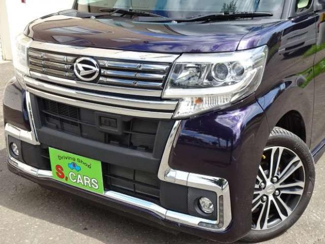 タントカスタム X トップエディション SAII 4WD　本州車　保証1年/走行距離無制限　4WD　パワースライドドア　純正8型ナビ　地デジ　Bluetooth接続　バックカメラ　スマートアシスト　衝突軽減　レーンキープアシスト　LEDヘッドライト　ETC　ハーフレザーシート 660