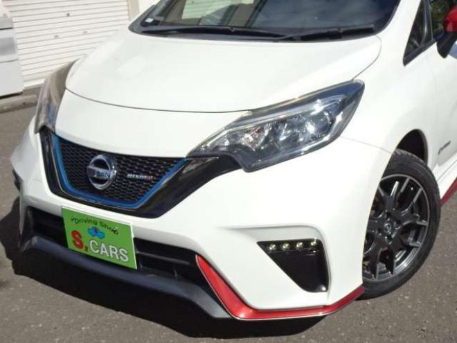 ノート1.2 e-POWER NISMO　本州車　ハイブリットシステム保証2年付　ワンオーナー　社外ナビ　Bluetooth接続　 エマージェンシーブレーキサポート　車線逸脱警報　NISMO純正アルミ　純正LEDヘッドライト　インテリキー　プッシュスタート　ETC 2WD 1200