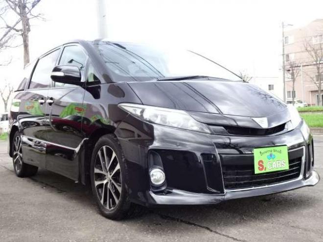 エスティマ3.5 アエラス 4WD　本州車 保証1年/走行距離無制限 4WD　3500cc　両側パワースライドドア　純正ナビ　地デジ　バックカメラ　Bluetooth接続　純正HID　18インチAW　ビルトインETC　ダウンサス　7人乗り 3500