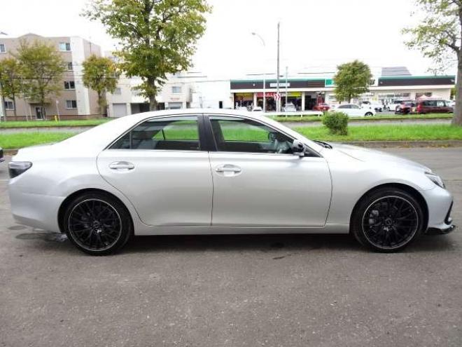 マークX2.5 250G Four 4WD　本州車　保証1年　4WD　ワンオーナー　エスカーズカスタム　フロントリップ　リヤディフューザー　プレシャス/HM-1　19インチアルミ　純正ナビ　ワンセグTV　ドライブレコーダーLDA　ETC　クルーズコントロール 2500