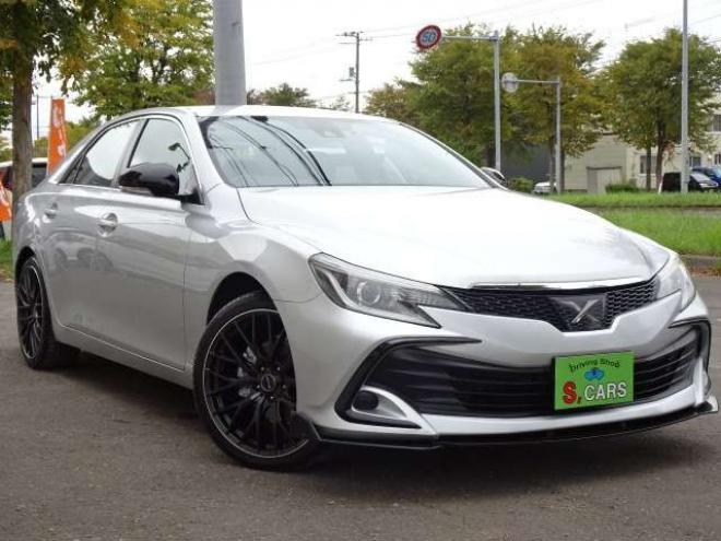 マークX2.5 250G Four 4WD　本州車　保証1年　4WD　ワンオーナー　エスカーズカスタム　フロントリップ　リヤディフューザー　プレシャス/HM-1　19インチアルミ　純正ナビ　ワンセグTV　ドライブレコーダーLDA　ETC　クルーズコントロール 2500