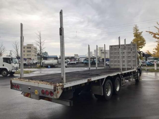 スーパーグレート平ボディ　原木運搬車　QPG-FV60VZ　 2WD 12800