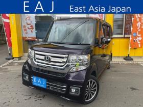N-BOX　カスタムG ターボSSパッケージ 4WD　1年走行距離無制限保証/Bluetooth/両側パワースライドドア/ナビTV/バックカメラ/純正ビルトインETC/純正エンジンスターター/全席シートヒーター/ハーフレザーシート/HID/クルーズコントロール/法定整備付き 660