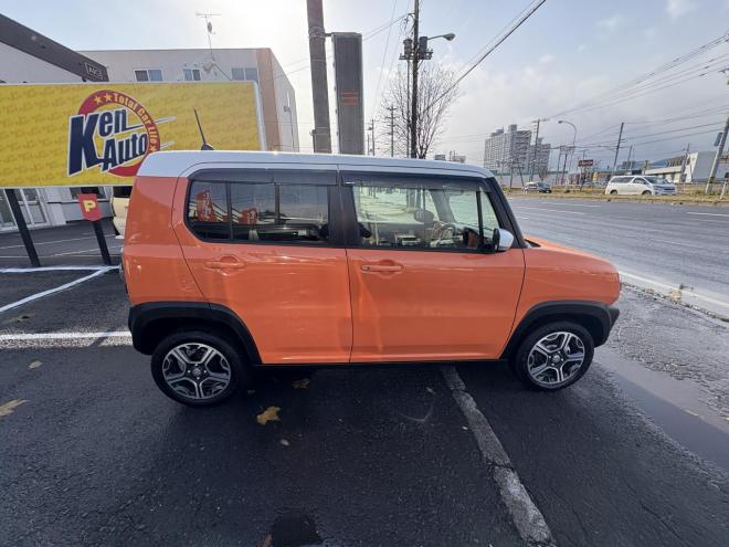 ハスラーHUSTLER  4WD　X HID TURBO ブレーキアシスト　寒冷地　hid　autoライト　地デジナビ　プッシュスタート　シートヒーター　エンスタ　ドラレコ前後ETC　全磨き済　エンジンオイル交換　CVTオイル交換　記録簿2枚 4WD 660 5Dr