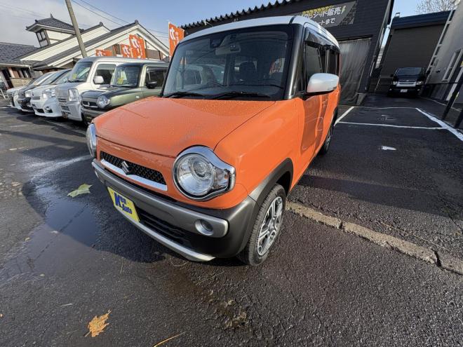 ハスラーHUSTLER  4WD　X HID TURBO ブレーキアシスト　寒冷地　hid　autoライト　地デジナビ　プッシュスタート　シートヒーター　エンスタ　ドラレコ前後ETC　全磨き済　エンジンオイル交換　CVTオイル交換　記録簿2枚 4WD 660 5Dr