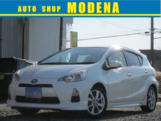 アクア1.5 G　1オーナー 純正エアロ ナビ&フルセグTV Biuetooth スマートキー エンスタ Pスタート シートヒーター ETC 純正16AW ドアバイザー 記録簿 スタッドレス+アルミセット積込み 1年間走行無制限保証付 2WD 1500