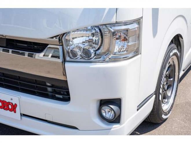 ハイエースバン2.8 スーパーGL ダークプライムII ロングボディ ディーゼルターボ 4WD　ESSEXカスタム　FリップスポイラーVer.4　サイドライナー　クワトロリアバンパー　プログレスIバッドパネル　17インチELホイール　ヨコハマPARADA　415COBRAフラットキット 2800