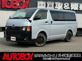 ハイエースバン　2.8 DX ロング ディーゼルターボ 4WD　寒冷地仕様　415COBRA　丸目ヘッドライトキット　サファイアフロントリップスポイラー　ENCB16インチアルミ　トーヨーオープンカントリー　リアヒーター　リアエアコン 2800