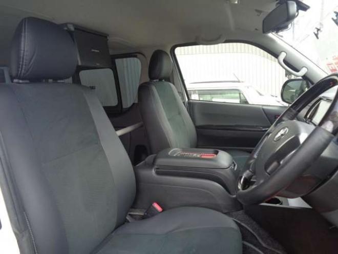 ハイエースバン3.0 スーパーGL ダークプライム ロングボディ ディーゼルターボ 4WD　ワンオーナー　R6年タイミングベルト交換済　スマートキー　　社外ナビ　バックカメラ　フロント・サイドカメラ　バッドラッカー17インチアルミホイール　バッドフェイスボンネット 3000