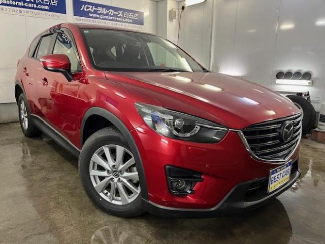 CX-5本州仕入　禁煙車　セーフティクルーズパッケージ　スマートブレーキサポート　レーダークルーズ　誤発進抑制制御　純正１７インチＡＷ　社外１７ＡＷ＋スタッドレスタイヤ付　純正ナビ　Ｂｌｕｅｔｏｏｔｈ 4WD 2200 5Dr