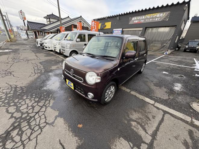 ミラココアMIRA COCOA 4WD X錆の少ない本州仕入　お洒落なスマートキー（スペアーアリ）　便利なBluetooth純正ナビＴＶ　アルミ　アイドリングストップ　バイザー　スタットレス　全磨き済　エンジンオイル交換 4WD 660 5Dr
