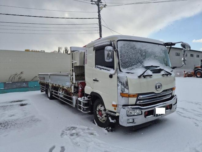 クオン増トン車　5段クレーン＆ラジコン　苫小牧ヤード