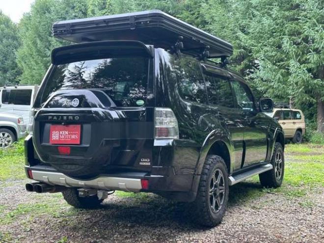 パジェロ3.2 ロング エクシード ディーゼルターボ 4WD　ワンオーナー　PS　PW　社外ナビ　社外アルミ　ABS　キーレス　バックカメラ　リフトアップ　シートヒーター　ルーテント 3200