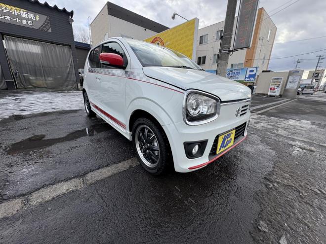 アルトALTO TURBO RS 4WD寒冷地仕様　TURBO AGS ブルートゥースナビカメラ　スマートキー（スペアー有）VSC　ブレーキアシスト　エンスタ　フォグランプ　シートヒータ　記録簿有　スタットレス　エンジンオイル交換　 4WD 660 5Dr