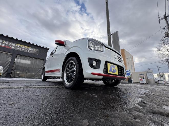 アルトALTO TURBO RS 4WD寒冷地仕様　TURBO AGS ブルートゥースナビカメラ　スマートキー（スペアー有）VSC　ブレーキアシスト　エンスタ　フォグランプ　シートヒータ　記録簿有　スタットレス　エンジンオイル交換　 4WD 660 5Dr