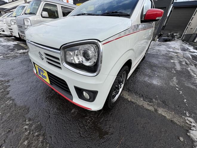 アルトALTO TURBO RS 4WD寒冷地仕様　TURBO AGS ブルートゥースナビカメラ　スマートキー（スペアー有）VSC　ブレーキアシスト　エンスタ　フォグランプ　シートヒータ　記録簿有　スタットレス　エンジンオイル交換　 4WD 660 5Dr