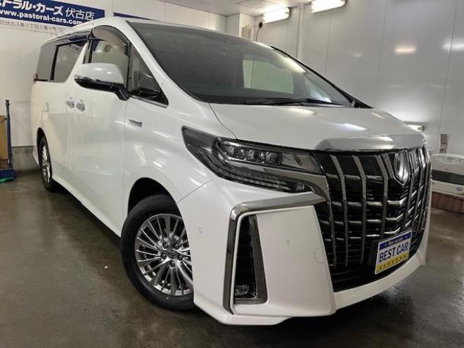 アルファードハイブリッド本州仕入　法人ワンオーナー　寒冷地仕様　禁煙車　リアエンターテイメント　純正フリップダウンモニター　ＪＢＬサウンド　両側パワースライドドア　パワーバックドア　純正ブラックレザーシート　ドラレコ　ＥＴＣ 4WD 2500 5Dr