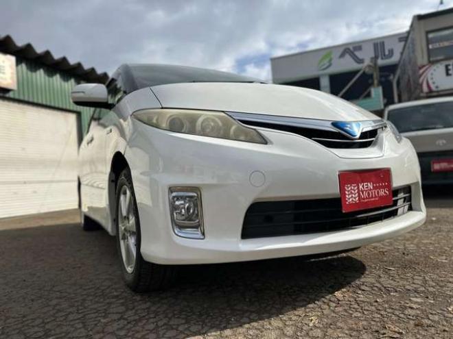 エスティマハイブリッド2.4 X 4WD　ETC　地デジ　クルーズコントロール　純正オーディオ　バックカメラ　両側スライドドア左側電動　3列シート　パワステ　パワーウィンドウ　純正アルミ　ABS　キーレスエントリー 2400