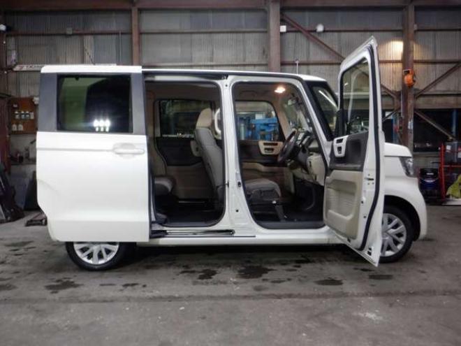 N-BOXG EX ホンダセンシング 4WD　本州仕入・ナビ・TV・B/T・Bカメラ・両側電動・LEDヘッドライト・1オーナー・スマートキー・プッシュスタート・シートヒーター・オートライト・衝突軽減・クルコン・ステアリングスイッチ・クリアランスソナー 660