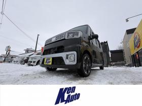 ウェイク　WAKE 4WD G-SA TURBO寒冷地仕様　両側パワースライドドア　ブレーキアシスト　VSC　LEDヘッド　エンスタ　ブルートゥースフルセグナビ　シートヒーター　ETC　バイザー　フォグ　スタットレス　　エンジンオイル交換　オイルエレメント交換 4WD 660 5Dr