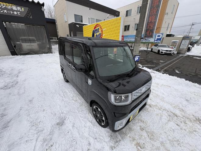 ウェイクWAKE 4WD G-SA TURBO寒冷地仕様　両側パワースライドドア　ブレーキアシスト　VSC　LEDヘッド　エンスタ　ブルートゥースフルセグナビ　シートヒーター　ETC　バイザー　フォグ　スタットレス　　エンジンオイル交換　オイルエレメント交換 4WD 660 5Dr