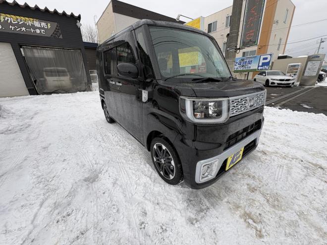 ウェイクWAKE 4WD G-SA TURBO寒冷地仕様　両側パワースライドドア　ブレーキアシスト　VSC　LEDヘッド　エンスタ　ブルートゥースフルセグナビ　シートヒーター　ETC　バイザー　フォグ　スタットレス　　エンジンオイル交換　オイルエレメント交換 4WD 660 5Dr