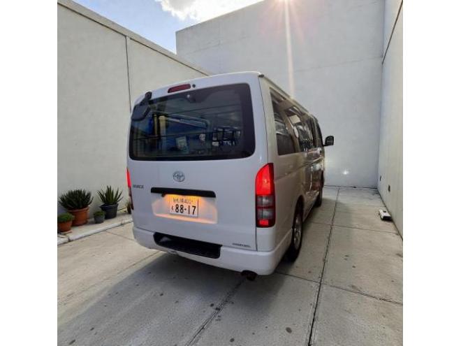 ハイエースバン5型フェイスDX ディーゼルターボ 本終車寒冷地仕様済 9人乗 ナビTVバックカメラ リアヒータークーラー 禁煙車 車検満タン 即乗OK!  4WD 3000 4Dr