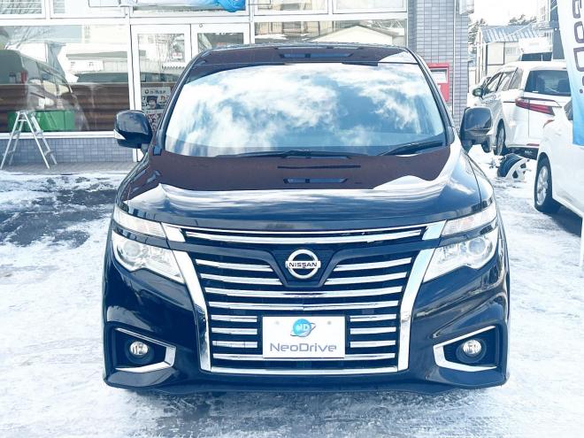 エルグランド2.5 250ハイウェイスター 4WD　 ローンが不安な方＜優遇ローン＞本州仕入　寒冷地仕様　パワースライドドア　純正ナビ 4WD