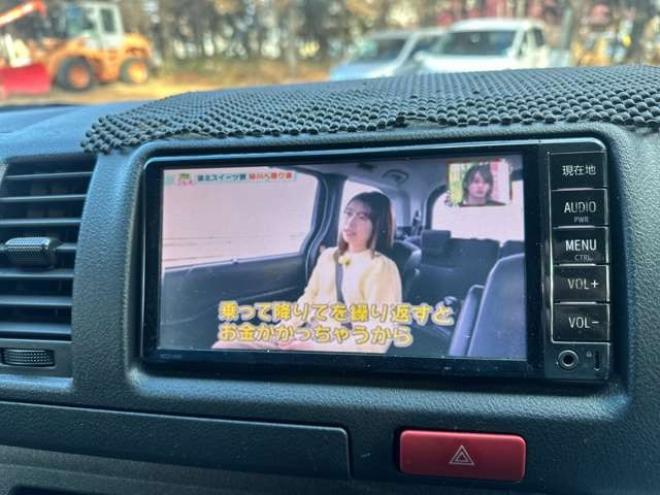 ハイエースバン3.0 DX ロング ハイルーフ GLパッケージ ディーゼルターボ 4WD　純正ナビTV　バックカメラ　寒冷地仕様　キーレス　ETC　ワンオーナー　パワーウィンドウ　パワステ　両側スライドドア 3000