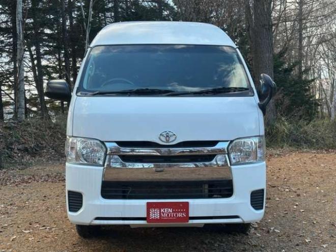 ハイエースバン3.0 DX ロング ハイルーフ GLパッケージ ディーゼルターボ 4WD　純正ナビTV　バックカメラ　寒冷地仕様　キーレス　ETC　ワンオーナー　パワーウィンドウ　パワステ　両側スライドドア 3000