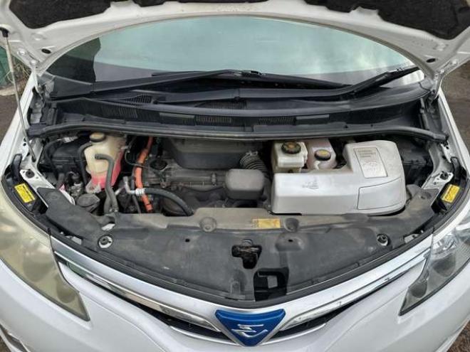 エスティマハイブリッド2.4 X 4WD　ETC　地デジ　クルーズコントロール　純正オーディオ　バックカメラ　両側スライドドア左側電動　3列シート　パワステ　パワーウィンドウ　純正アルミ　ABS　キーレスエントリー 2400