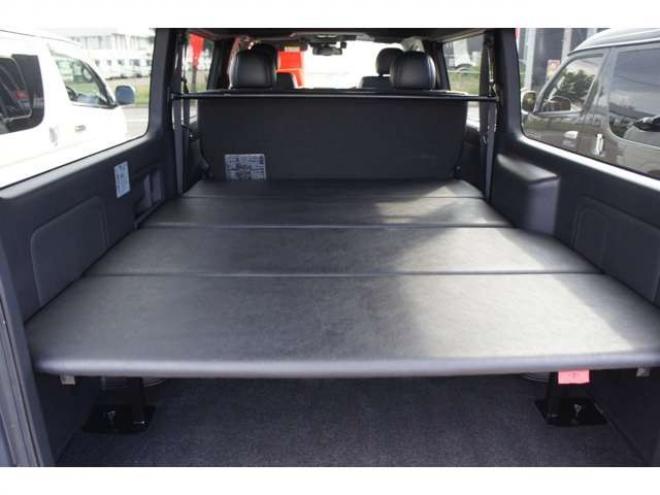 ハイエースバン2.8 スーパーGL ダークプライムII ロングボディ ディーゼルターボ 4WD　モデリスタフロントスポイラー　ワーク18インチAW　8インチナビTV 両側電動パワースライドドア 415COBRAフラットキット(ベッドキット) 2800