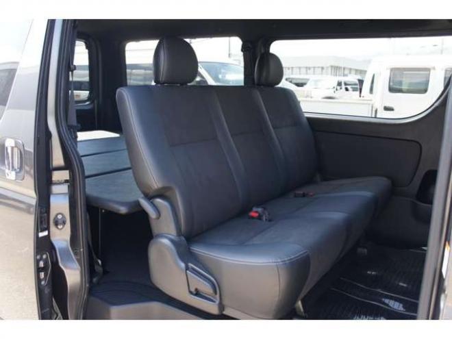 ハイエースバン2.8 スーパーGL ダークプライムII ロングボディ ディーゼルターボ 4WD　415COBRA　クリーンルック3 Fスポイラー&BY2Neoボンネット&ステージ2ルーフスポイラー&バッドラッカー17インチAW&フラットベッドキット　ヨコハマPARADA215/60R17　両側パワースライドドア　デジタルインナー 2800