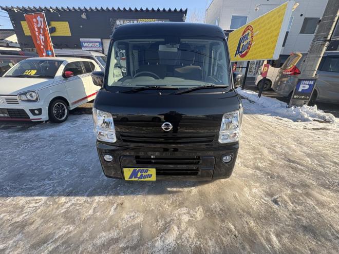 NV100クリッパーNV100クリッハ゜ー 4WD GX TURBO  high roof 寒冷地仕様　リアヒーター　ブレーキアシスト　TURBO Bluetoothフルセグナビ　バックカメラ　アルミ　バイザー　キーレス　エンジンオイル交換　ATF交換　スタットレス付　全磨き済 4WD 660 5Dr