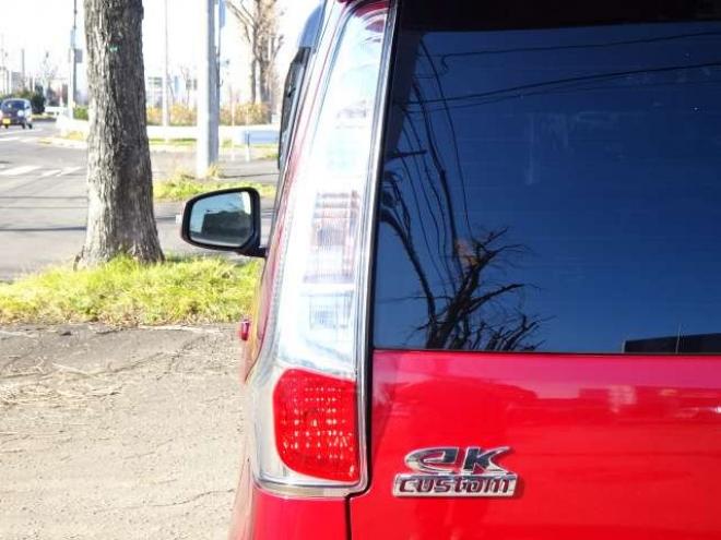 eKカスタムT セーフティパッケージ 4WD　保証1年/走行距離無制限　4WD　衝突軽減ブレーキシステム　純正ナビ　地デジ　バックカメラ　社外エンジンスターター　シートヒーター　社外15インチアルミ　純正HID　ウインカーミラー　横滑り防止　寒冷地仕様 660
