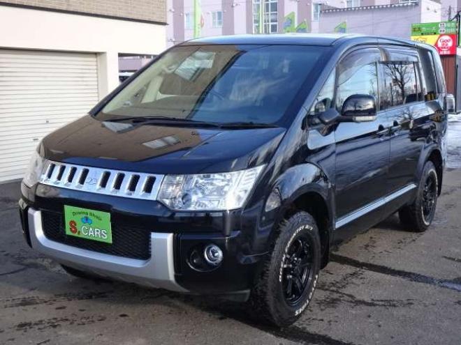 デリカD：5 2.4 G パワーパッケージ 4WD　本州車　ワンオーナー　オープンカントリーマッドタイヤ　両側パワースライドドア　ALPINE製ナビ　地デジ　10.2インチALPINE製フリップダウンモニター　バックカメラ　純正HID　スマートキー　ASC　ETC　クルコン 2400