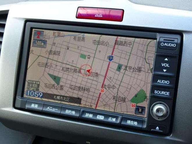 フリード1.5 G ジャストセレクション 4WD　本州車　4WD　パワースライドドア　純正HDDインターナビ　バックカメラ　TV　ビルトインETC　コンフォートパッケージ　HID　ミラーヒーター　デアイサー　車検新規2年 1500