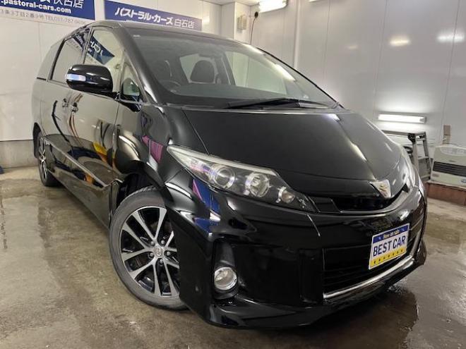 エスティマワンオーナー　寒冷地仕様　禁煙車　両側パワースライドドア　パワーバックドア　純正１８インチＡＷ　純正１６ＡＷ＋スタッドレスタイヤ　純正ナビ　フルセグ地デジ　ＤＶＤ再生　Ｂｌｕｅｔｏｏｔｈ　バックカメラ 4WD 2400 5Dr