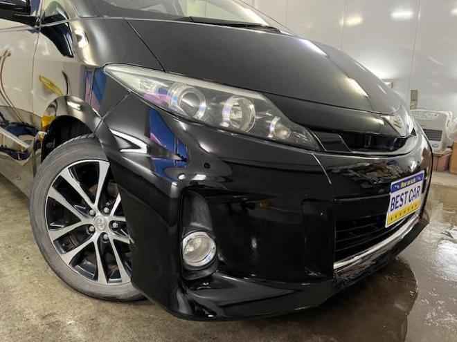 エスティマワンオーナー　寒冷地仕様　禁煙車　両側パワースライドドア　パワーバックドア　純正１８インチＡＷ　純正１６ＡＷ＋スタッドレスタイヤ　純正ナビ　フルセグ地デジ　ＤＶＤ再生　Ｂｌｕｅｔｏｏｔｈ　バックカメラ 4WD 2400 5Dr