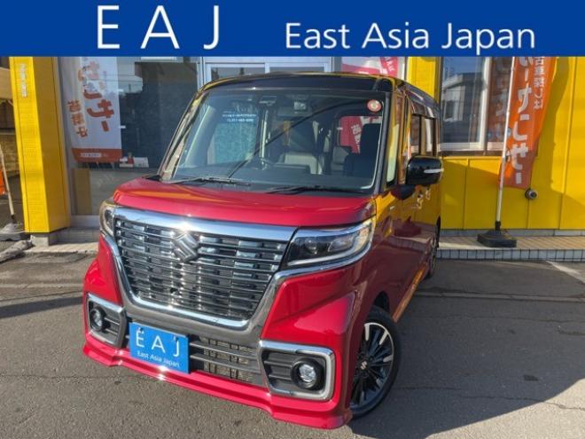 スペーシアカスタム ハイブリッド XSターボ 4WD　1年走行距離無制限保証/Bluetooth/ナビ・フルセグTV/全方位カメラ/両側パワースライドドア/エンジンスターター/ETC/コーナーセンサー/シートヒーター/ミラーヒーター/夏冬タイヤ付き/ワンオーナー/修復歴無し 660