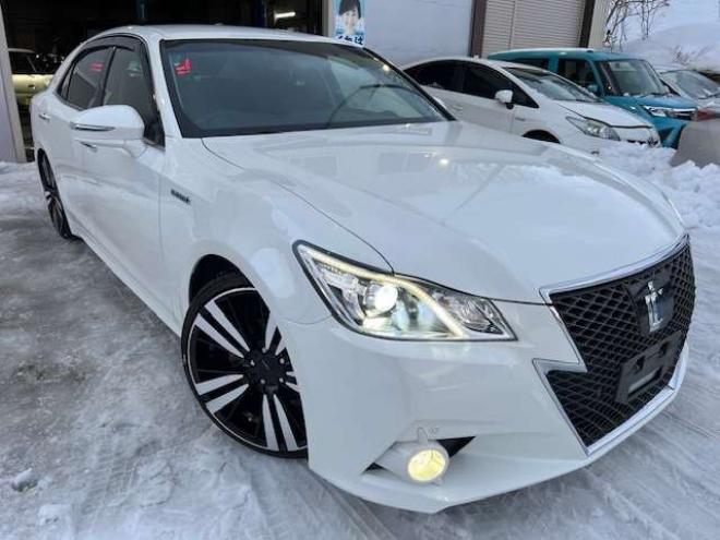 クラウンアスリート ハイブリッド 2.5 S Four 4WD　20AW・車高調・エンスタ・新規車検整備付 2500