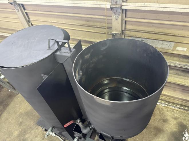 ヒーター大型廃油ストーブ 30坪程度に 超高火力！