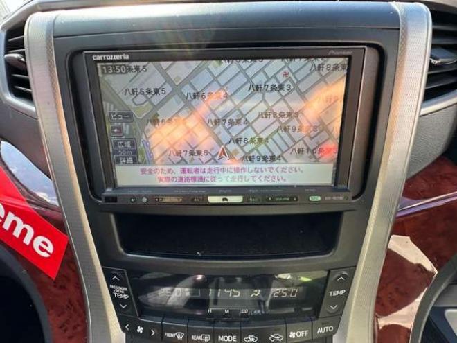 ヴェルファイア2.4 Z プラチナセレクション 4WD　両側パワースライドドア　パワーバックドア　スマートキーETC　ナビ　Bluetooth　地デジ　純正18インチアルミホイール夏　横滑り防止装置　コーナーセンサー　プッシュスタート 2400