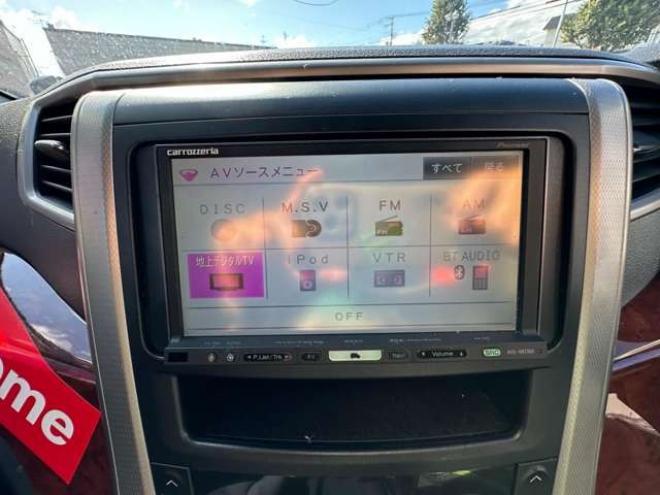 ヴェルファイア2.4 Z プラチナセレクション 4WD　両側パワースライドドア　パワーバックドア　スマートキーETC　ナビ　Bluetooth　地デジ　純正18インチアルミホイール夏　横滑り防止装置　コーナーセンサー　プッシュスタート 2400