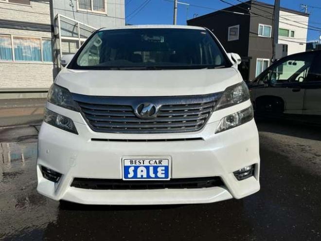 ヴェルファイア2.4 Z プラチナセレクションII 4WD　HDDナビ　ワンセグ　両側パワースライドドア　パワーバックドア　コーナーセンサー　横滑り防止装置　ビルトインETC 社外アルミホイール夏　バックモニター　社外エンジンスターター　プッシュスタート 2400