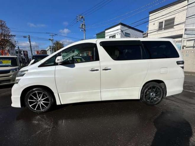 ヴェルファイア2.4 Z プラチナセレクションII 4WD　HDDナビ　ワンセグ　両側パワースライドドア　パワーバックドア　コーナーセンサー　横滑り防止装置　ビルトインETC 社外アルミホイール夏　バックモニター　社外エンジンスターター　プッシュスタート 2400