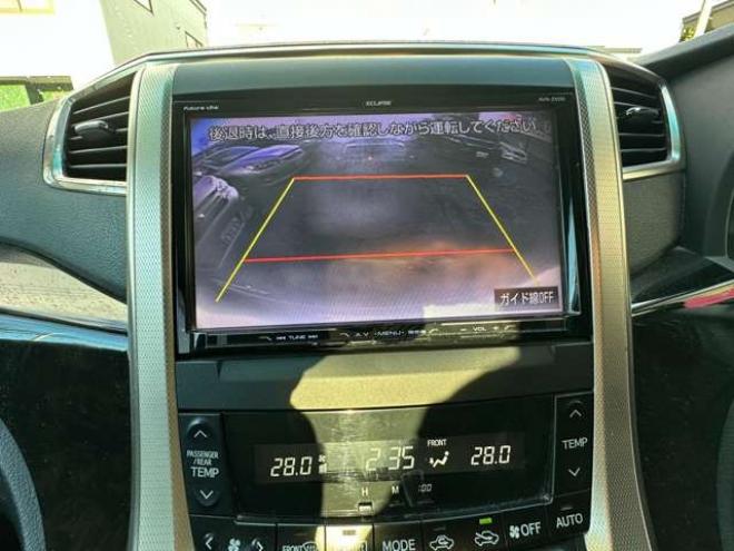 ヴェルファイア2.4 Z プラチナセレクションII タイプゴールド 4WD　両側パワースライドドア　Bluetooth　ALPINEフリップダウンモニター　イクリプスナビ　パワーバックドア　ETC　社外アルミホイール冬　バックカメラ　横滑り防止装置　コーナセンサー　プッシュスタート 2400