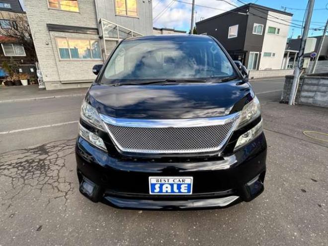 ヴェルファイア2.4 Z 4WD　両側パワースライドドア　ナビ　横滑り防止装置　コーナーセンサー　ビルトインETC　社外17インチアルミホイール冬　　バックモニター　プッシュスタート 2400