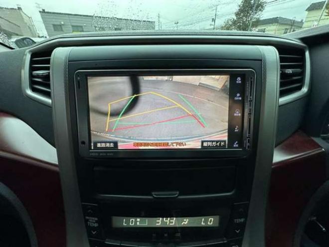 ヴェルファイア2.4 Z 4WD　HDDナビ　Bluetooth　地デジ　両側パワースライドドア　フリップダウンモンター　プッシュスタート　横滑り防止装置　コーナーセンサー　ETC　　社外アルミホイール夏　バックモニター 2400